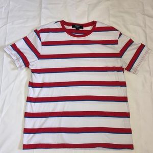 Red and Blue Striped Tee